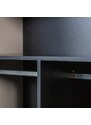 Hoorns Světle šedá borovicová šatní skříň Grau 200 x 100 cm
