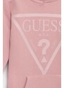 Dívčí šaty Guess růžová barva, mini