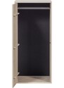 Hoorns Světle šedá borovicová skříňka Grau 50 x 58 cm