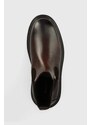 Kožené kotníkové boty Gant Ramzee pánské, hnědá barva