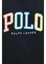 Mikina Polo Ralph Lauren pánská, černá barva, s aplikací