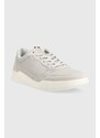 Kožené sneakers boty Tommy Hilfiger FM0FM04358 ELEVATED CUPSOLE LEATHER MIX šedá barva