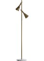 Hoorns Zlatá kovová stojací lampa Dibie 158 cm
