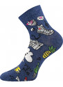 DEDOTIK dětské veselé ponožky Lonka - mix DINOSAURUS mix barev 35-38