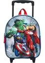 Vadobag Dětský cestovní 3D batůžek na kolečkách Avengers - MARVEL