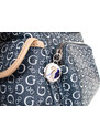 Guess dámský batoh modrý s bílým monogramem
