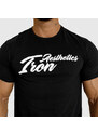 Pánské fitness tričko Iron Aesthetics Puff, černé