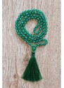 YOGGYS Meditační mala - jadeit DARK GREEN