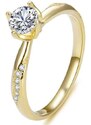 OLIVIE Stříbrný zásnubní prsten MAGIC GOLD 7168