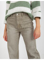Fashionhunters FRESH MADE khaki džíny se širokými nohavicemi