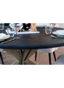 Černo mosazný dubový jídelní stůl Richmond Blackbone 140 cm