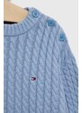 Dětský bavlněný svetr Tommy Hilfiger hřejivý