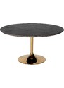Černo zlatý dubový jídelní stůl Richmond Blackbone 140 cm