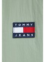 Oboustranná vesta Tommy Jeans zelená barva