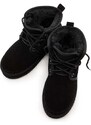 Semišové sněhule Charles Footwear Grace černá barva