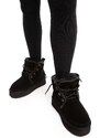 Semišové sněhule Charles Footwear Grace černá barva