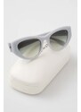 Sluneční brýle Alexander McQueen AM0377S dámské, šedá barva