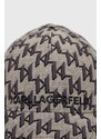 Kšiltovka Karl Lagerfeld béžová barva, vzorovaná
