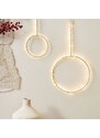Zlatá světelná LED dekorace Kave Home Tamane 25 cm