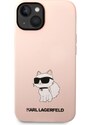 Ochranný kryt pro iPhone 14 PLUS - Karl Lagerfeld, Liquid Silicone Choupette NFT Pink