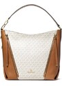 Michael Kors Brooklyn large logo shoulder bag kabelka vanilla