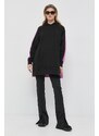 Mikina Karl Lagerfeld dámská, černá barva, s kapucí