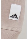 Mikina adidas dámská, béžová barva, hladká