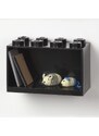 Lego Černá nástěnná police LEGO Storage 21 x 32 cm