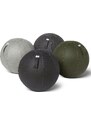 Tmavě šedý koženkový sedací / gymnastický míč VLUV BOL VEGA Ø 65 cm