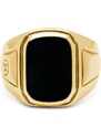 PÁNSKÝ OBDELNÍKOVÝ PRSTEN NIALAYA COCTAIL RING ONYX