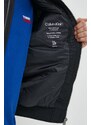 Bomber bunda Calvin Klein černá barva, přechodná