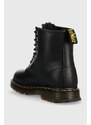 Kožené workery Dr. Martens 1460 dámské, černá barva, na plochém podpatku, zateplené, 26860001