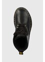 Kožené workery Dr. Martens 1460 dámské, černá barva, na plochém podpatku, zateplené, 26860001