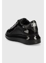 Kožené sneakers boty Karl Lagerfeld KL62539S KAPRI černá barva
