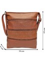 Tapple Středně hnědá crossbody kabelka s kapsami