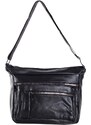 BASIC ČERNÁ CROSSBODY KABELKA S KAPSAMI PŘES RAMENO -BLACK