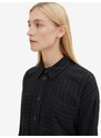 Černá dámská pruhovaná košilová bunda Tom Tailor - Dámské