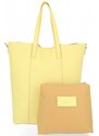 Dámská kabelka shopper bag Vittoria Gotti limetková V693248