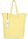 Dámská kabelka shopper bag Vittoria Gotti limetková V693248