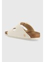 Pantofle Birkenstock Arizona Rivet Logo dámské, béžová barva, 1022679, 1022679-Eggshell