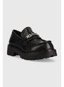 Kožené mokasíny Vagabond Shoemakers COSMO 2.0 dámské, černá barva, na platformě, 5549.001.20