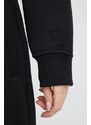 Mikina Calvin Klein Jeans dámská, černá barva, s kapucí, vzorovaná
