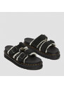 DR. MARTENS Myles Suede Buckle Slide Sandals 37