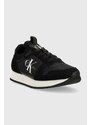 Sneakers boty Calvin Klein Jeans RUNNER SOCK LACE UP NY-LTH W černá barva, YW0YW00840