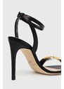 Kožené sandály Elisabetta Franchi černá barva, SA17L31E2