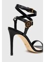 Kožené sandály Elisabetta Franchi černá barva, SA01L31E2
