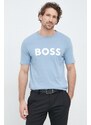 Boss Orange Bavlněné tričko BOSS BOSS CASUAL s potiskem