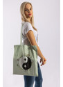 Klokart Design Hero - látková taška Jing Jang - Univerzální / Unisex / Tyrkysová (mint)