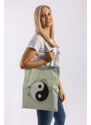 Klokart Design Hero - látková taška Jing Jang - Univerzální / Unisex / Tyrkysová (mint)