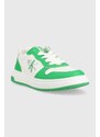 Dětské sneakers boty Calvin Klein Jeans zelená barva